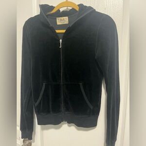 Juicy Couture Vintage Black Velour Jacket